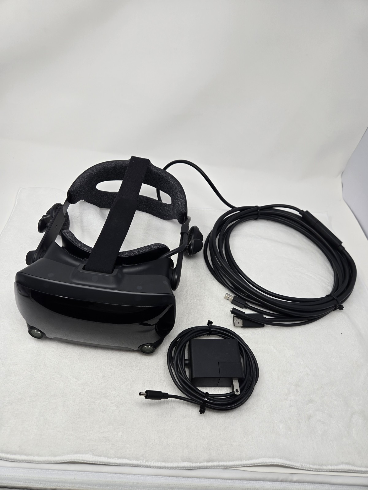 Valve Index VR Headset Only – OEM 3-Way Cables And Power Adapter