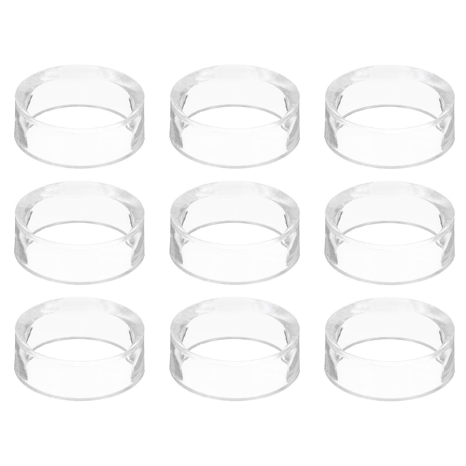 9 Pcs 1.7" Round Baseball Stand Acrylic Sphere Holder Crystal Sphere Display