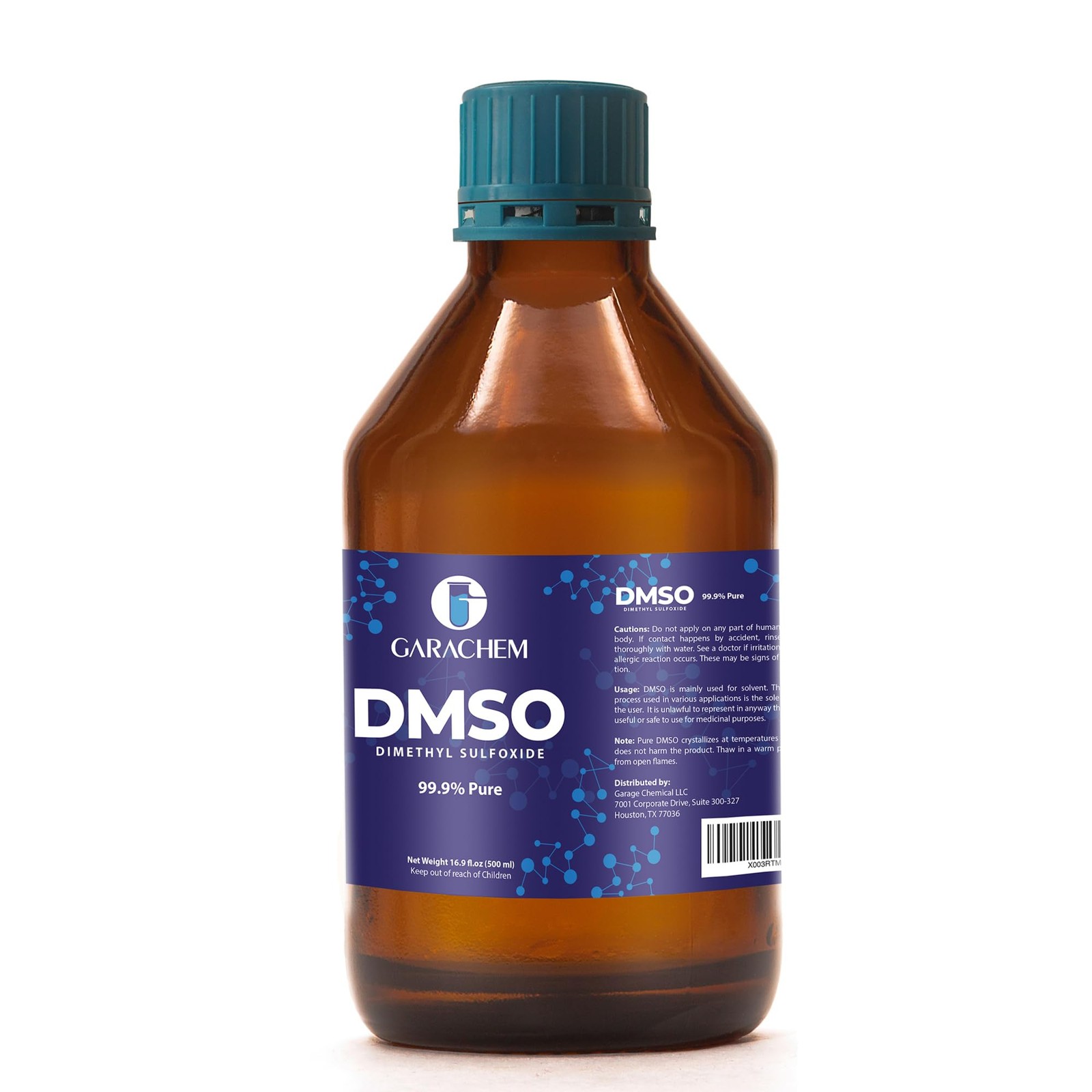 Pure DMSO in a Glass Bottle, Liquid Dimethyl Sulfoxide 16.9 OZ,...