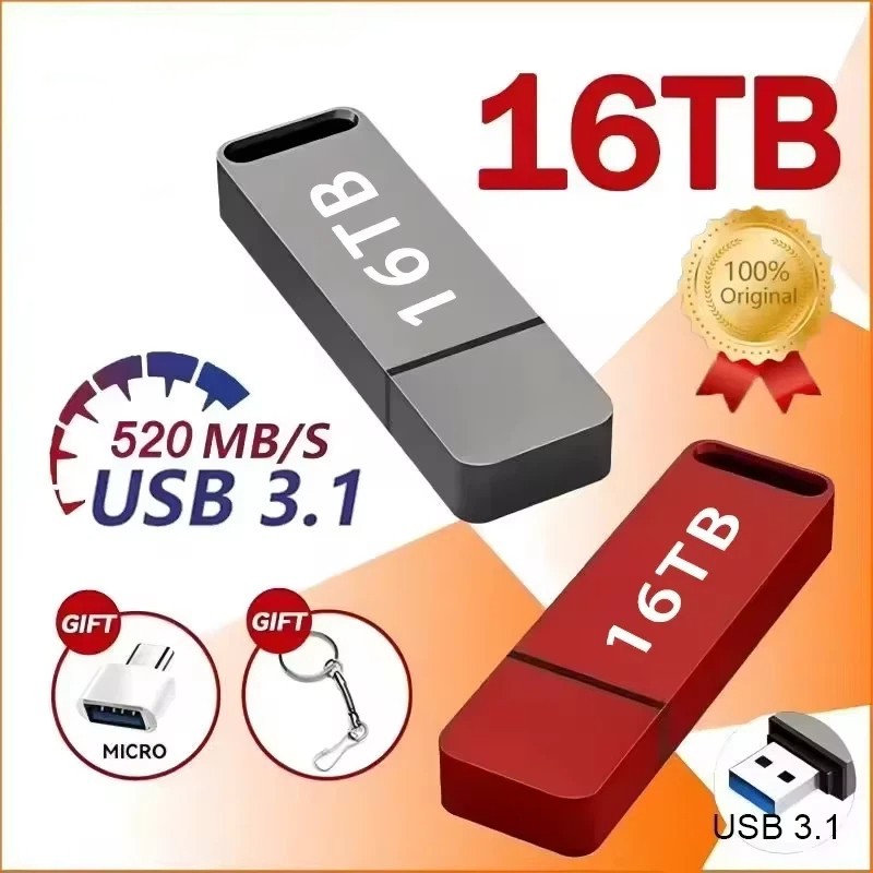USB Flash Drive USB 3.2 Type-C Metal High Speed Memory Stick For PC Laptop Smartp