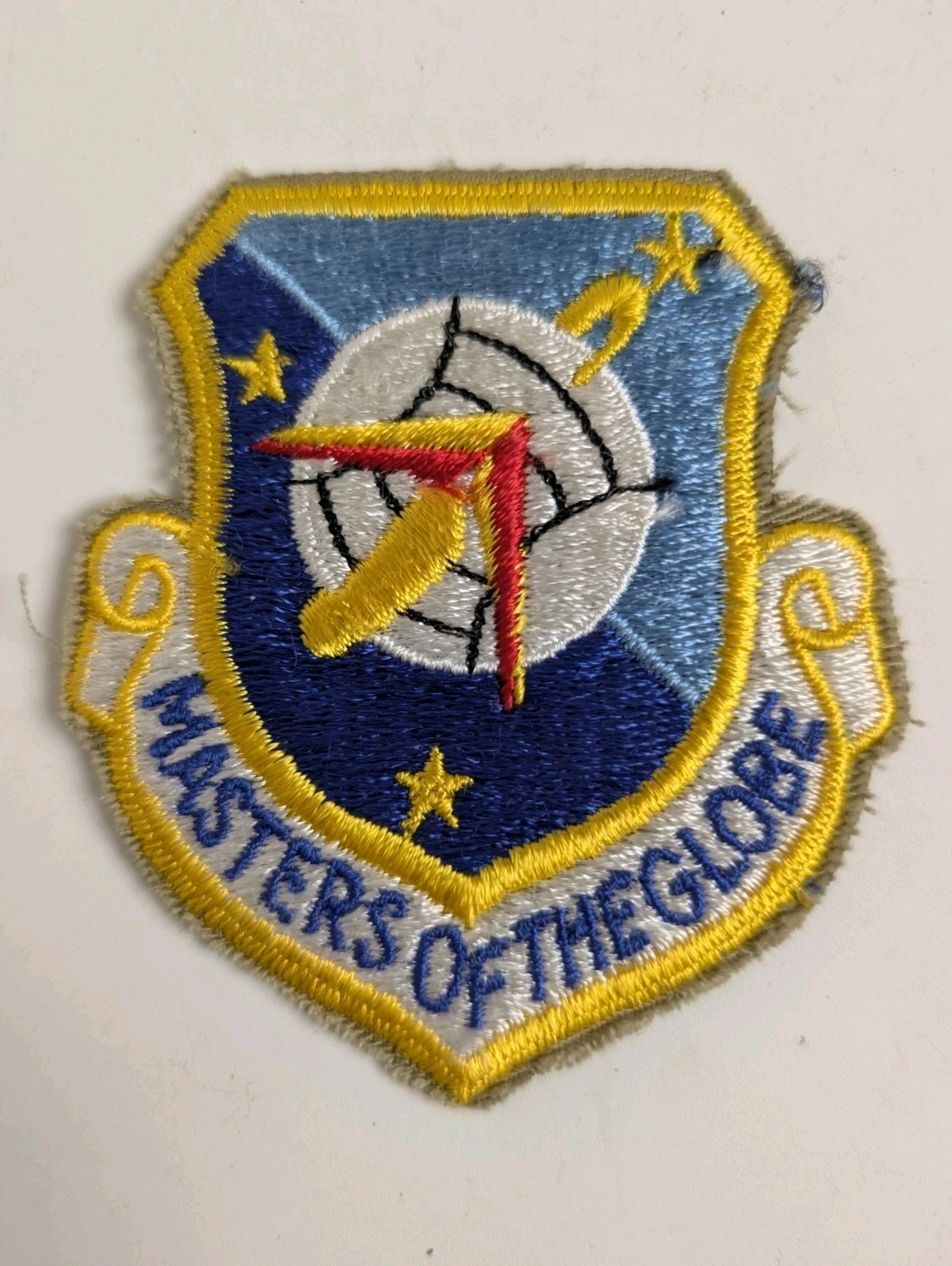 Vintage USAF Master of the Globe Missile Strategic Command Embroidered Patch