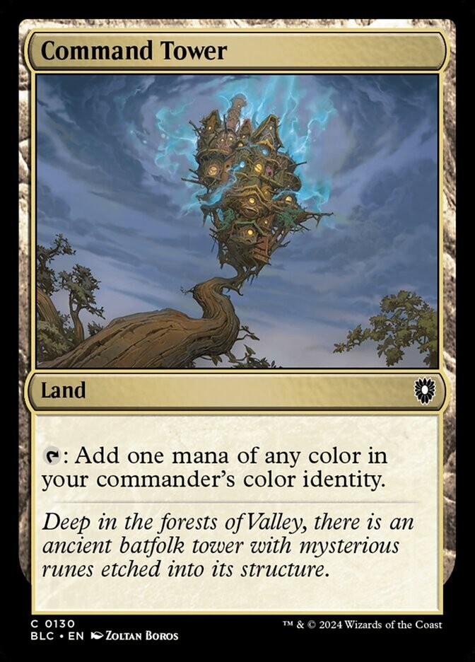 Command Tower 0130 Non Foil Common Bloomburrow Commander MTG Near Mint
