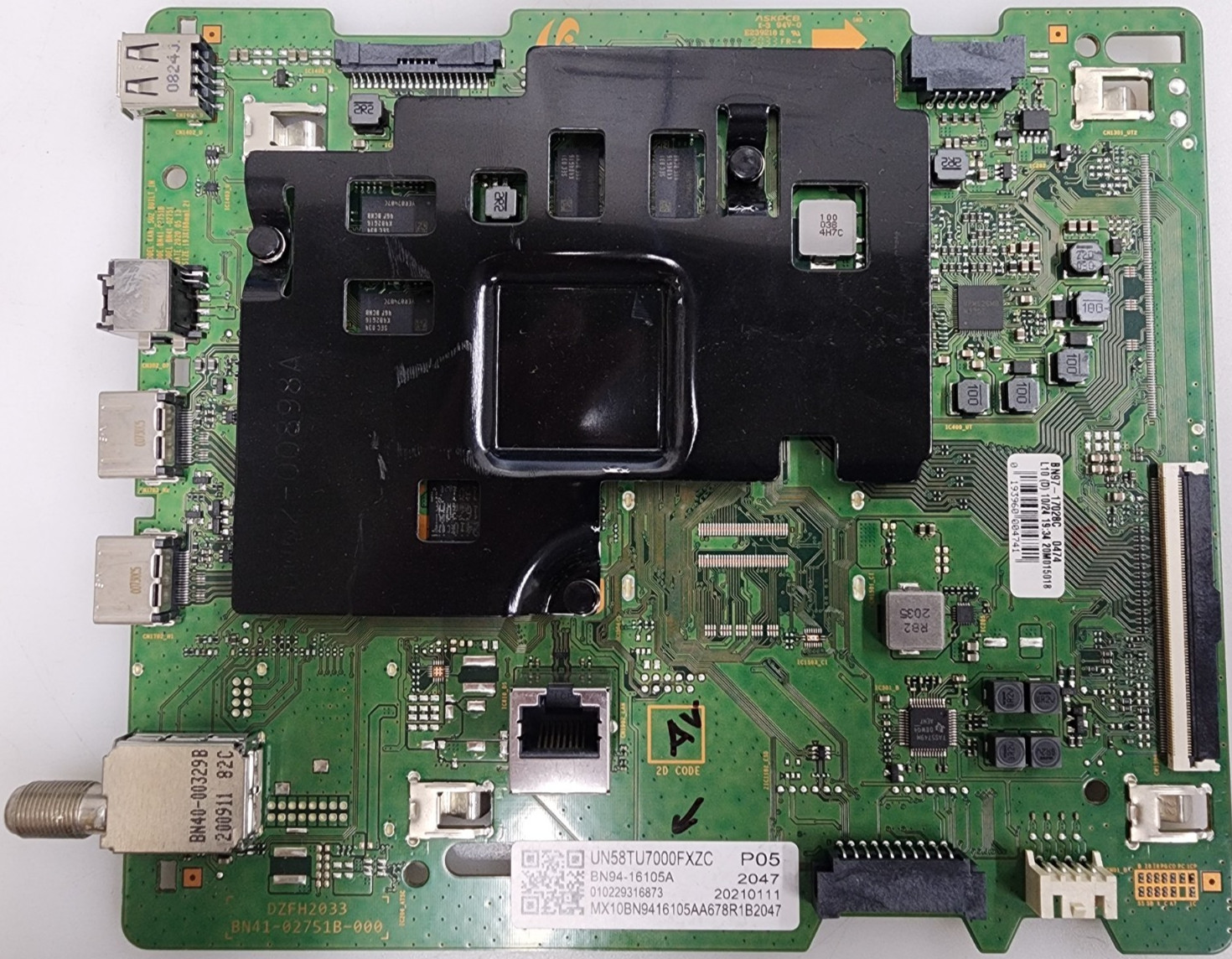 Samsung UN58TU7000FXZC Main Board BN94-16105A, BN97-17028C, BN41-02751B