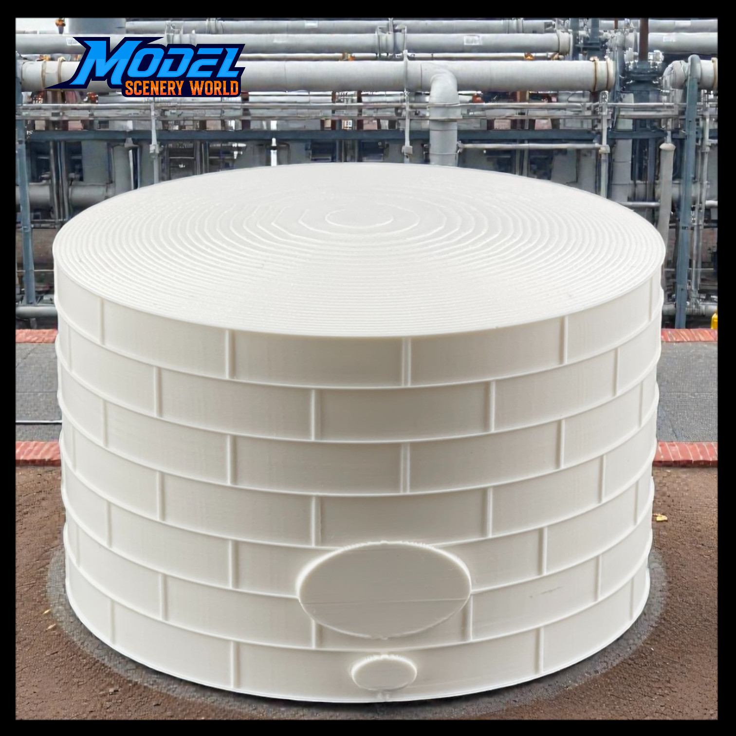 Standard Oil or Fuel Tank - Z Scale - 1:220 - White - 11 Sizes AVAILABLE