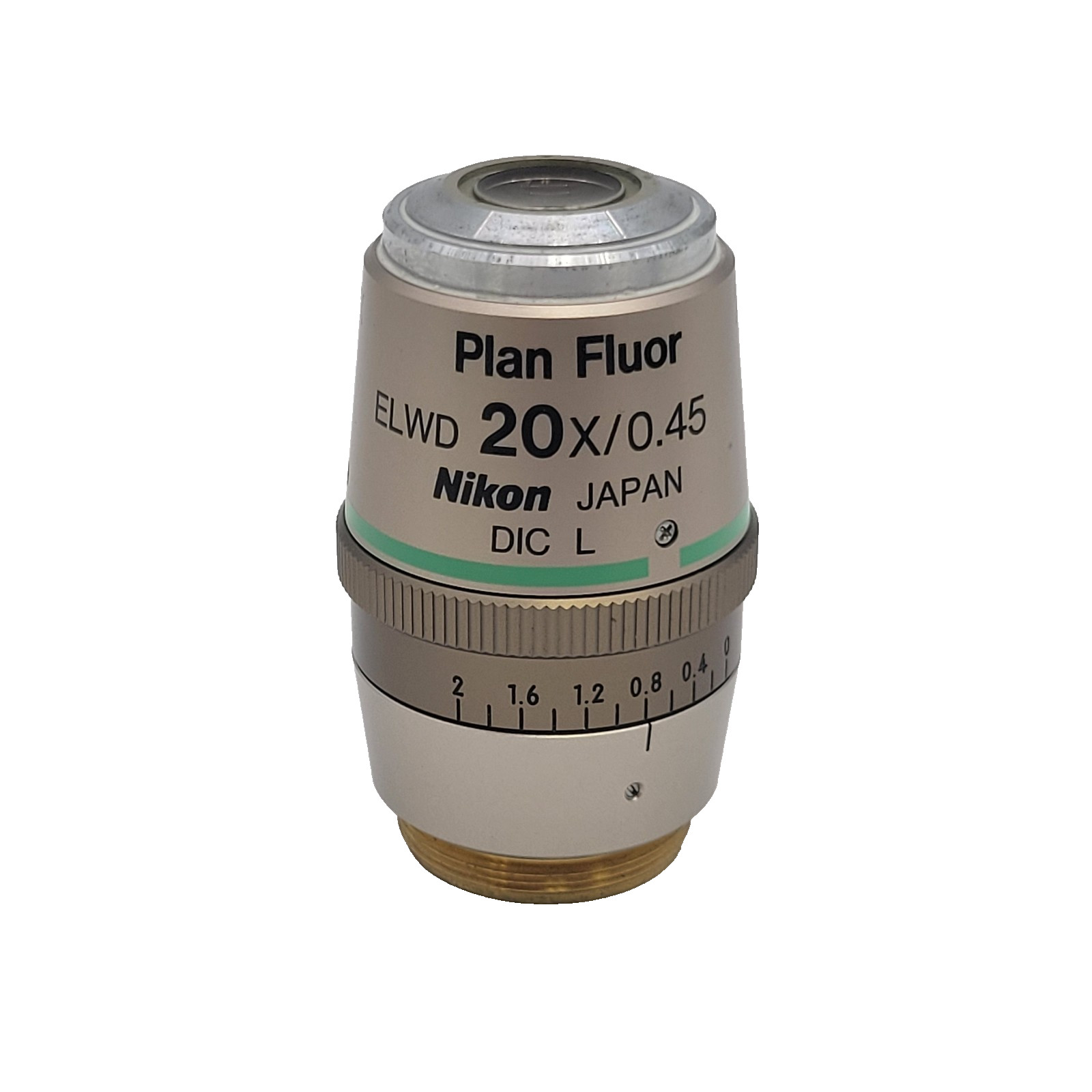 Nikon Microscope Objective Plan Fluor ELWD 20x with Correction Collar