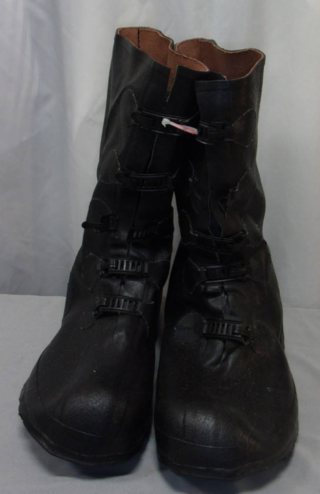 NEW OLD STOCK MINER INDUSTRIES MILITARY RUBBER 5 BUCKLE MID CALF OVER BOOTS 10