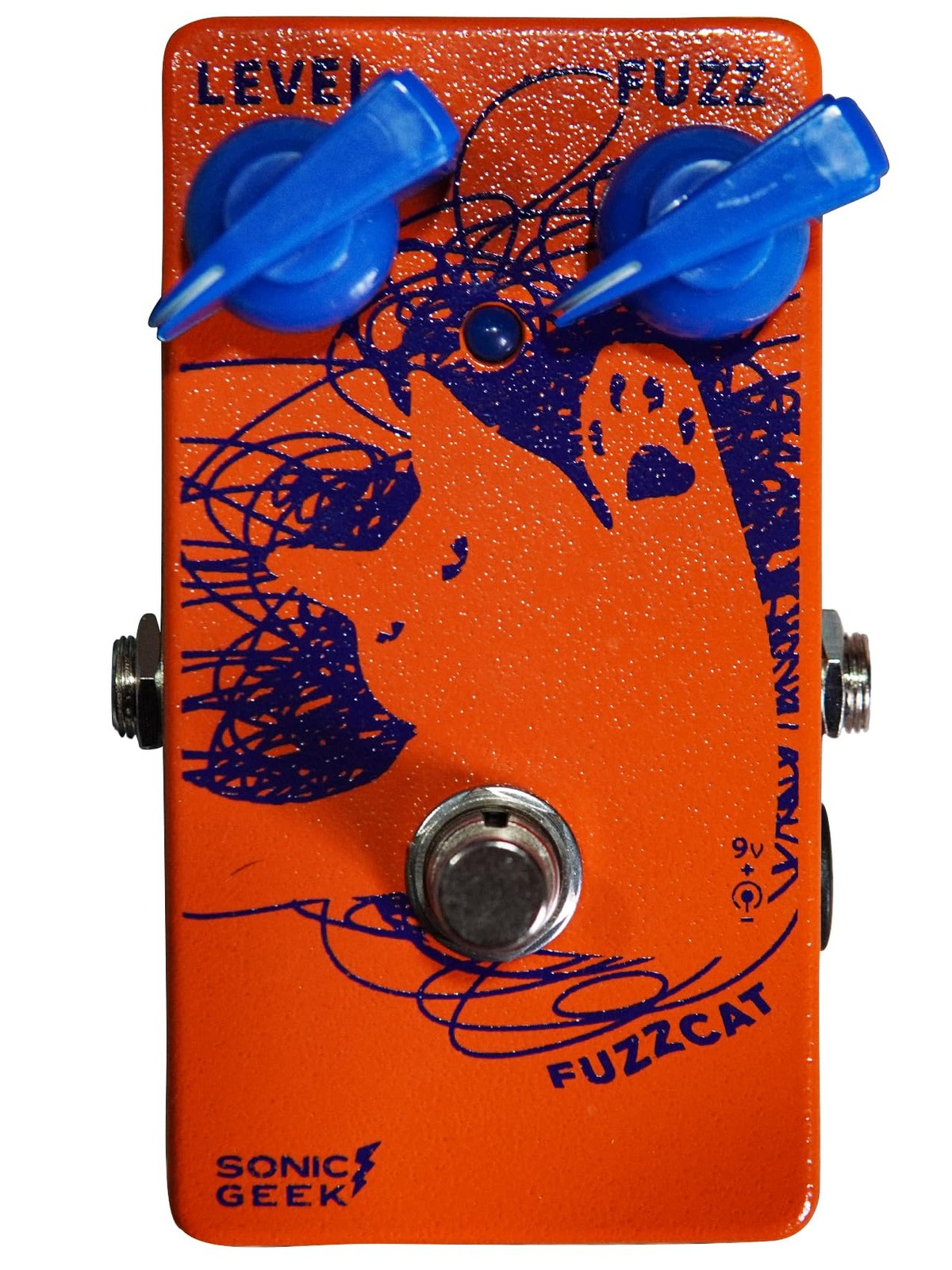 SonicGeek FuzzCat Guitar Fuzz Pedal Handmade FF Vintage 60s Circuit Enhanced