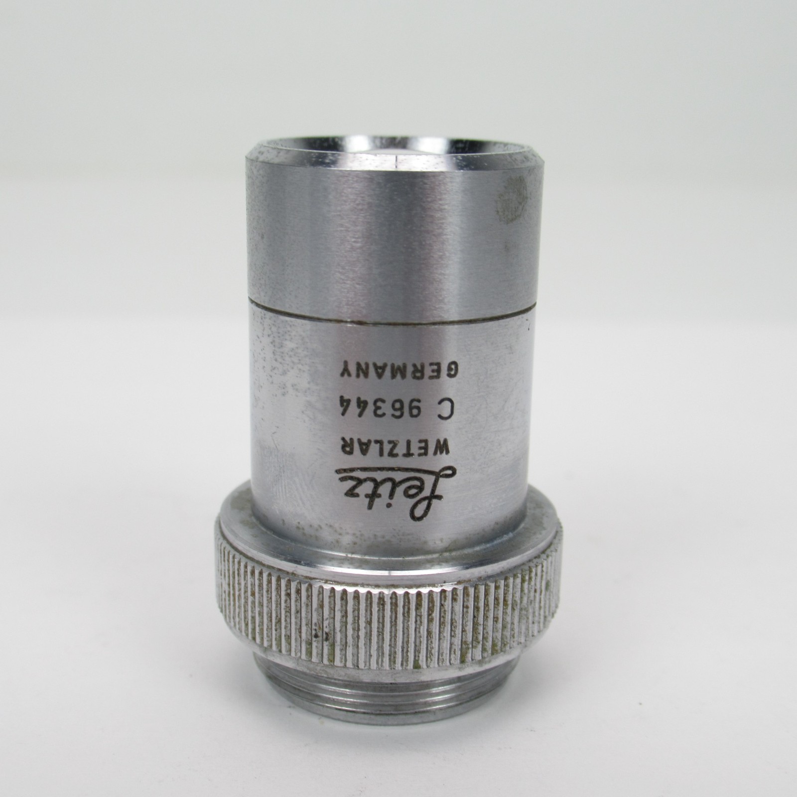 LEITZ PL 2.5/0.08 170/- MICROSCOPE OBJECTIVE LENS 2.5X - SCRATCHES ON LENS