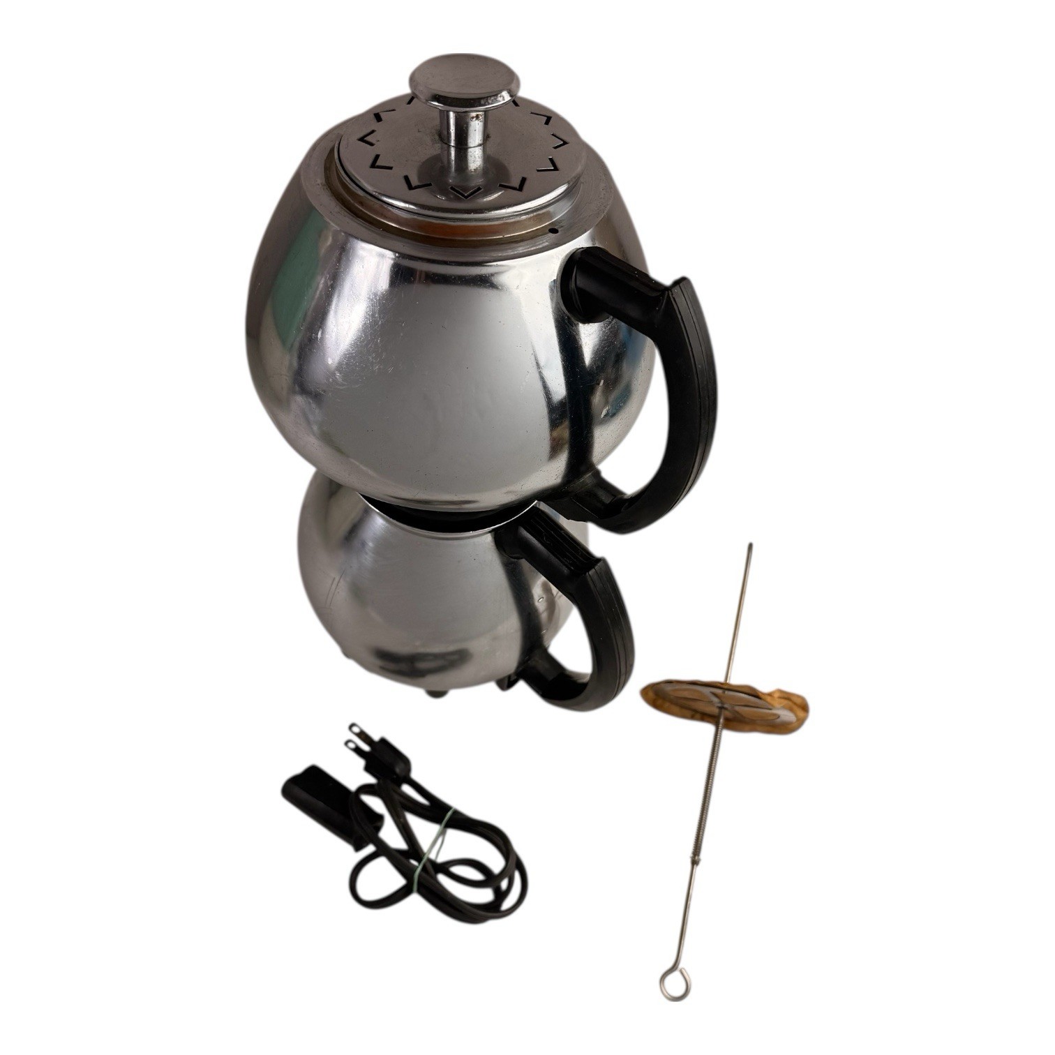 Vtg Sunbeam Coffeemaster C30A Double Bubble Vacuum Siphon Coffee Pot Percolator