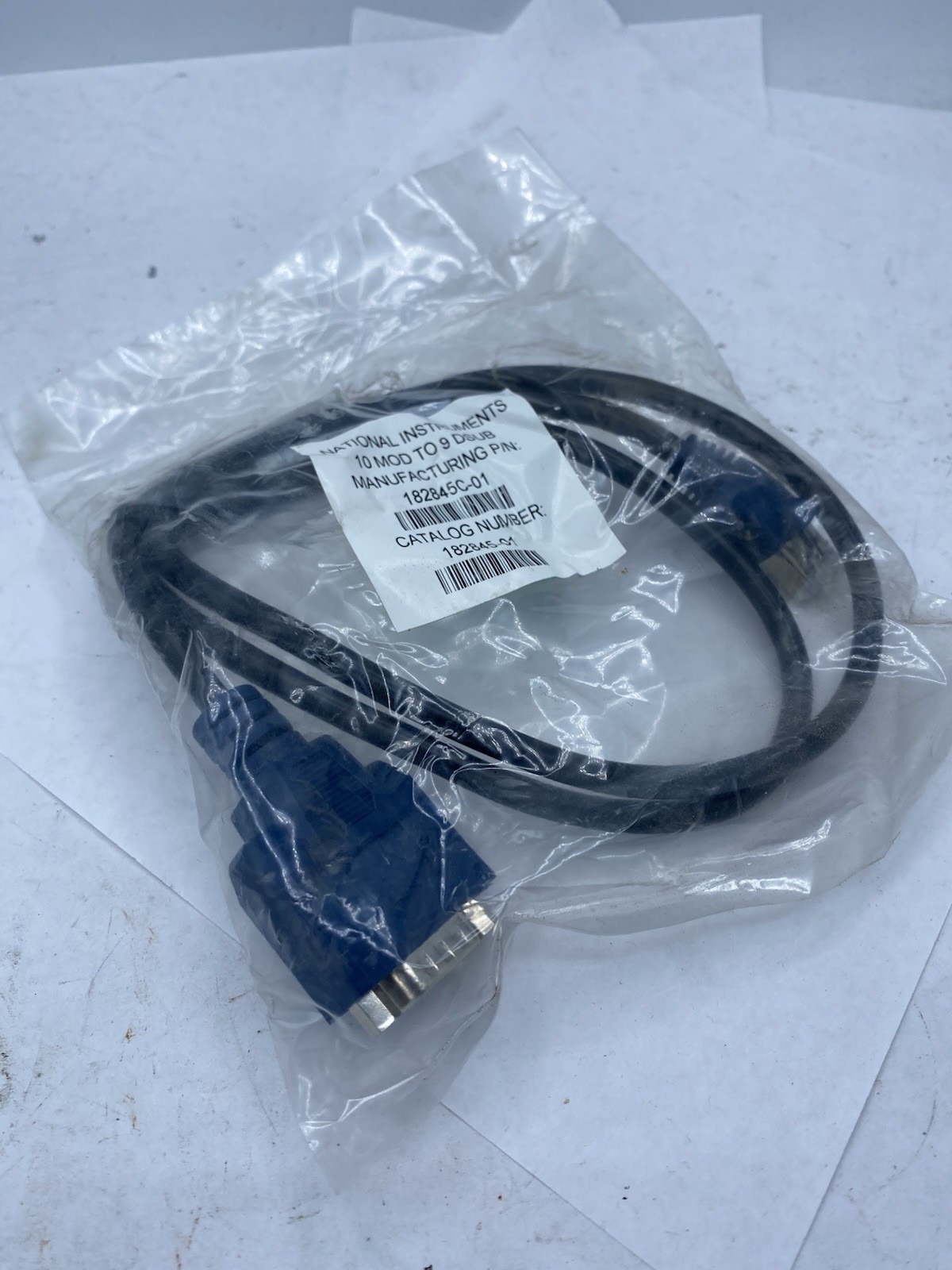 National Instruments 182845C-01 Cable 10 MOD to 9 DSUB 182845-01