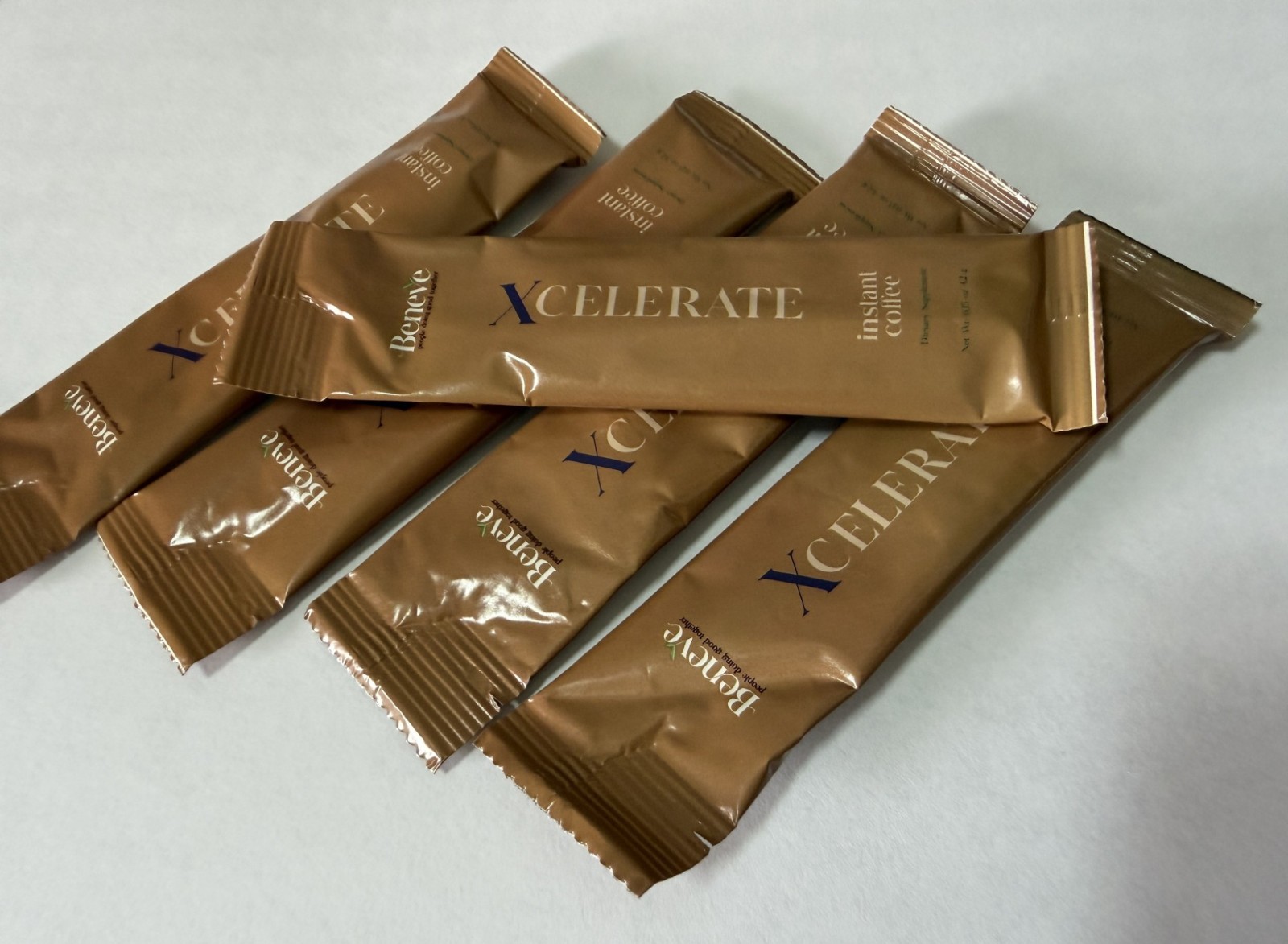 Beneve Xcelerate Nootropic Instant Original Coffee Sticks Lot of 5