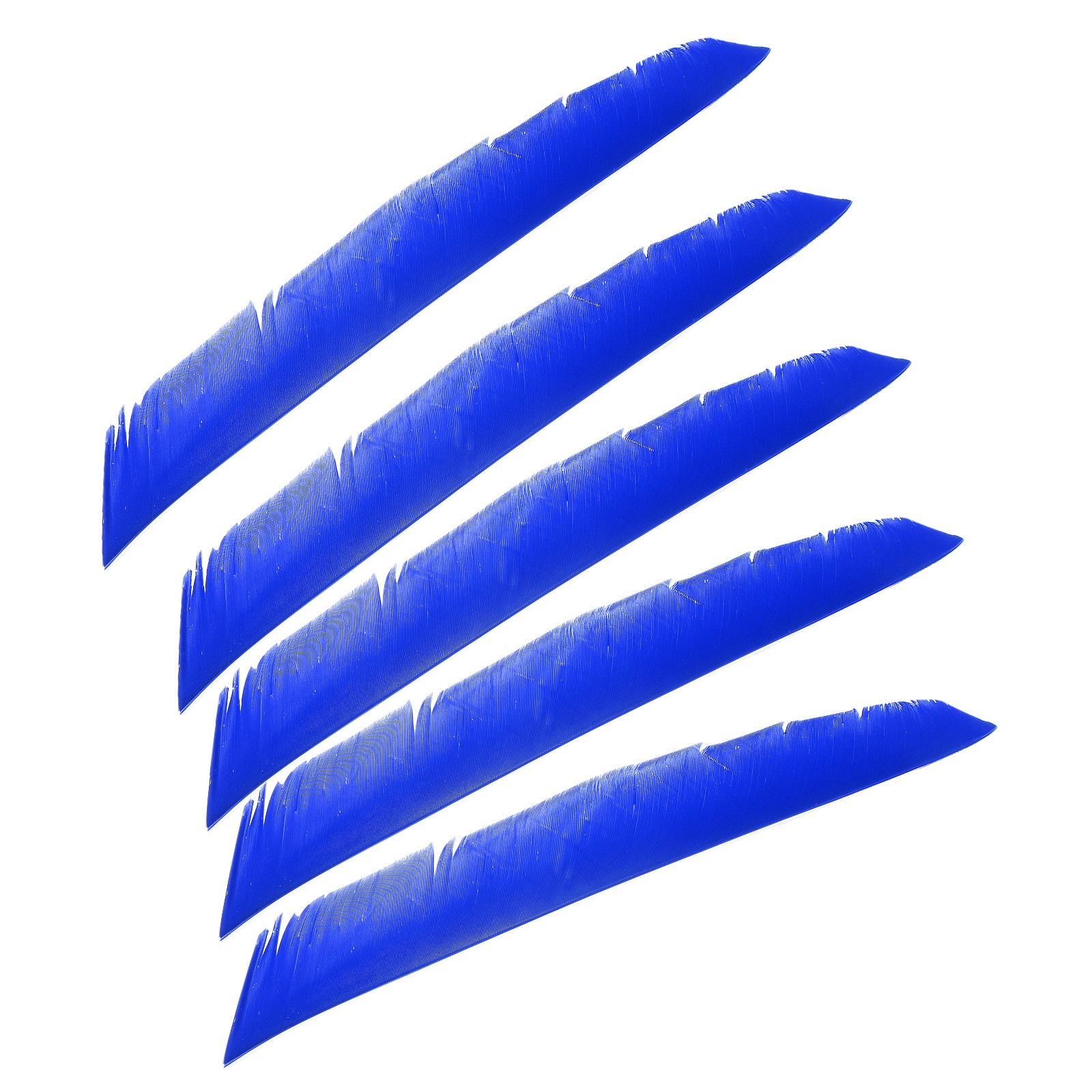 50pcs Arrows Vanes 11 Inch Turkey Feather Arrow Fletching Right Wing, Blue