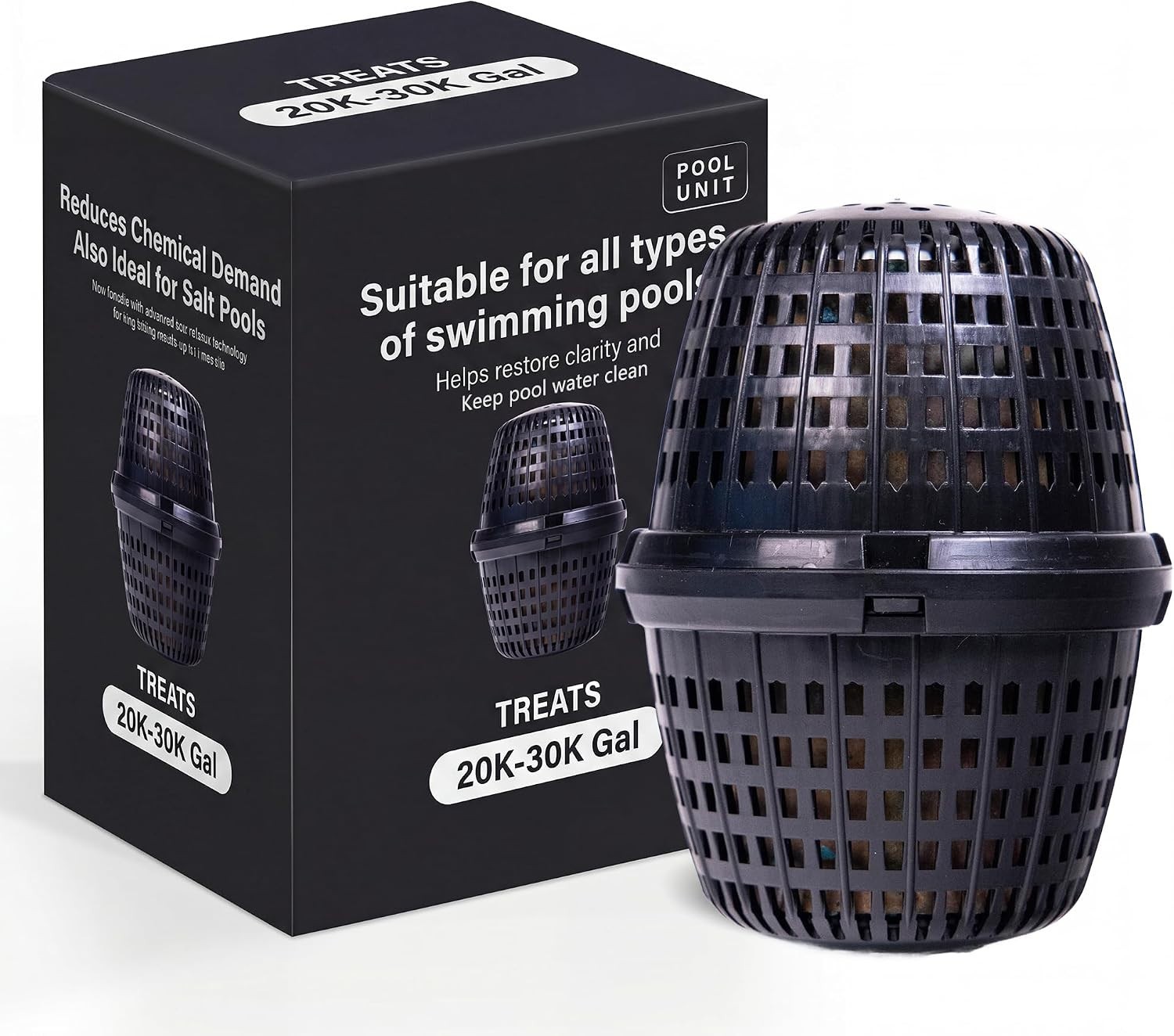 Unit 20k-30k Gallons For Cartridge In-Ground Pool Floaters Up to 6-Month Use