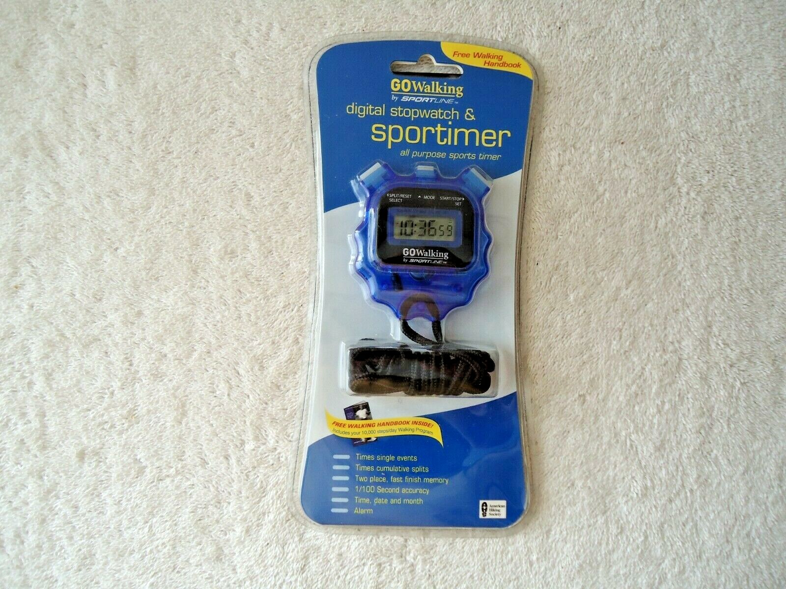 " NIP " Sportline Go Walking Digital Stopwatch & Sportimer " GREAT ITEM "