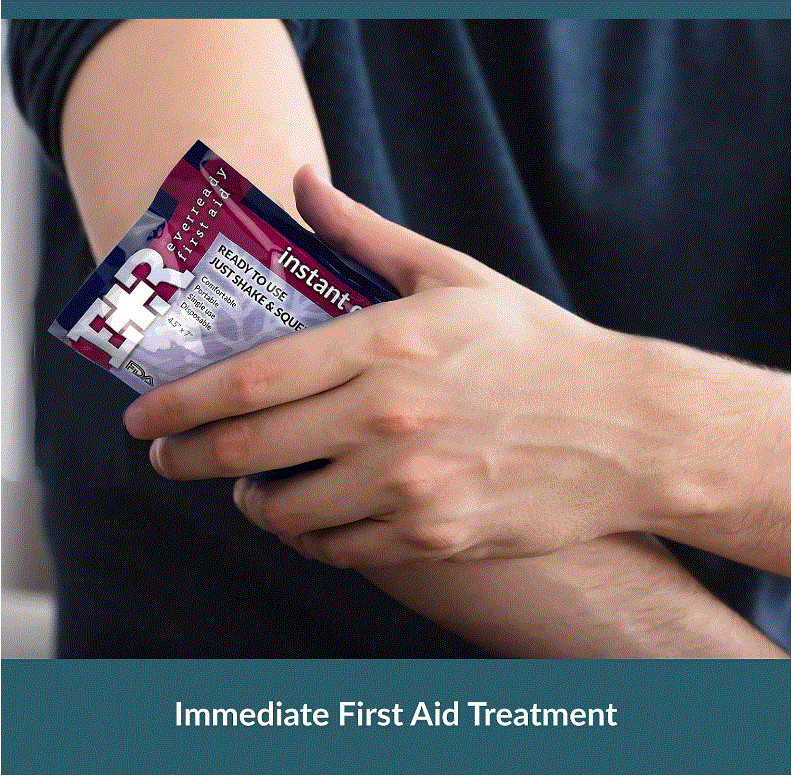 Ever Ready First Aid  Disposable COLD COMPRESS ICE PACKS for Injuries 4.5" x 7"