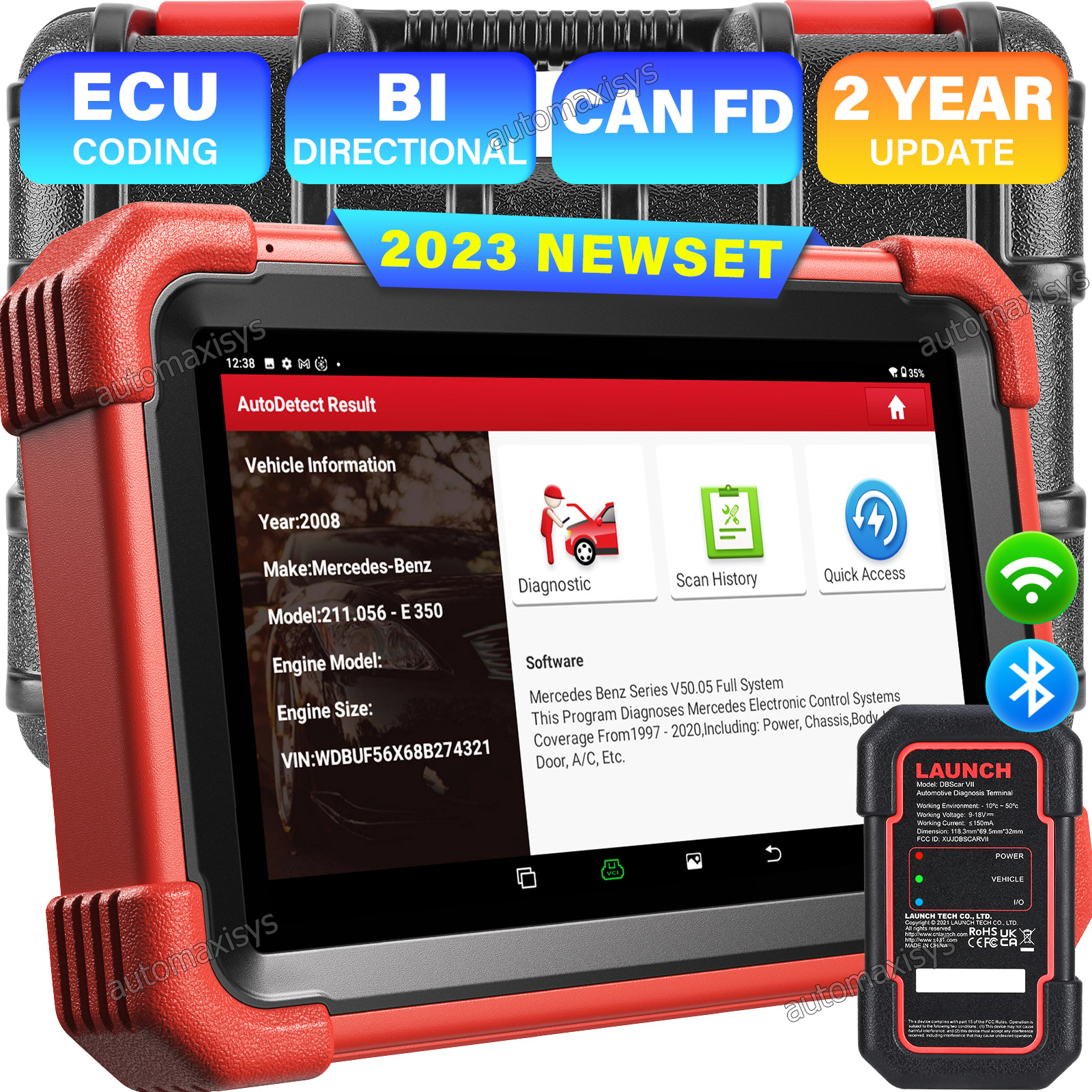 LAUNCH CRP919X BT CRP919E Car Bidirectional Diagnostic Scanner Tool Key Coding