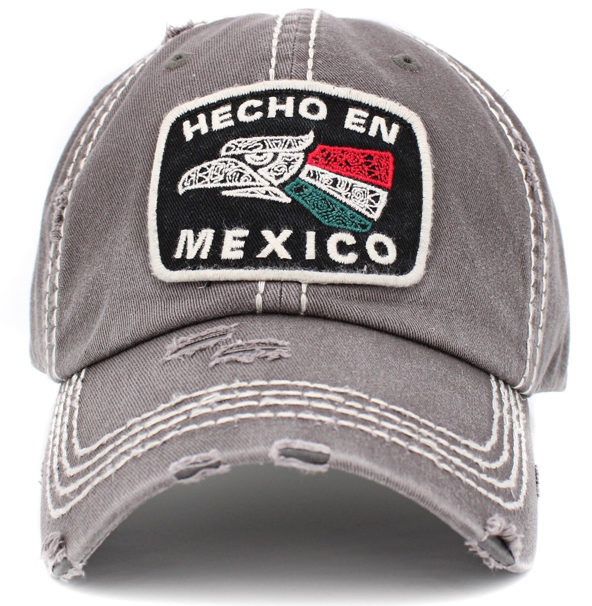 Vintage Hecho En Mexico Hats Distressed Washed Baseball Cap Dad Hat
