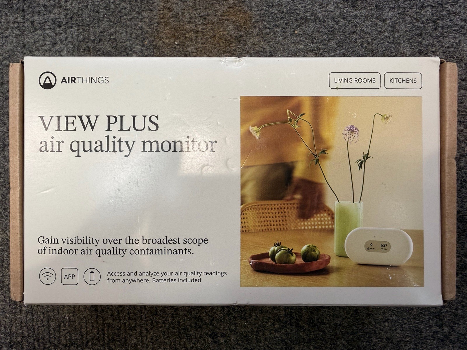 Airthings View Plus Radon and Indoor Air Quality Monitor