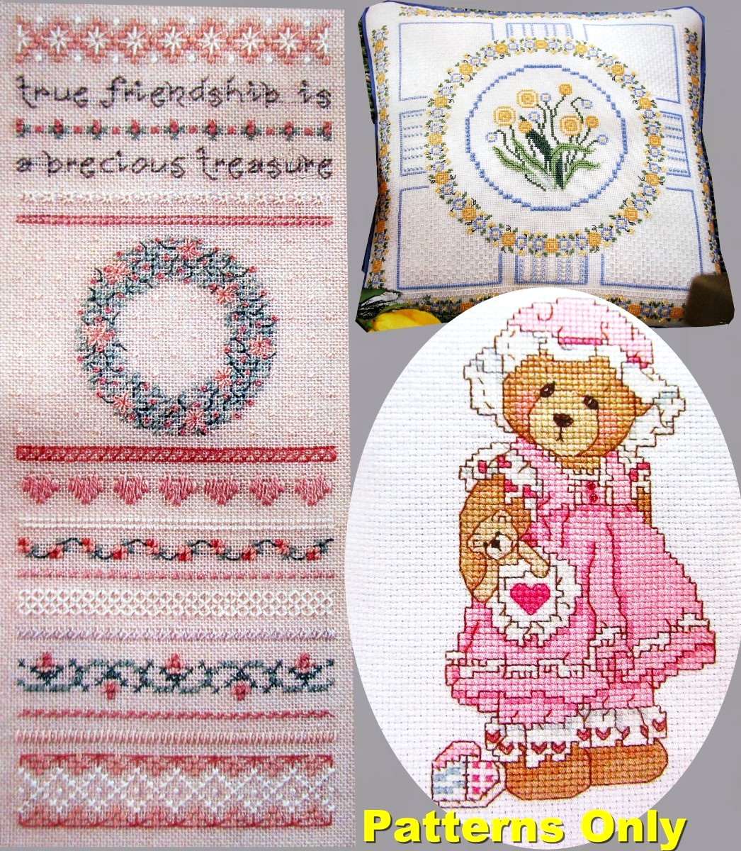 Dandelion Delight True Friendship Precious Valentine CROSS STITCH PATTERNS