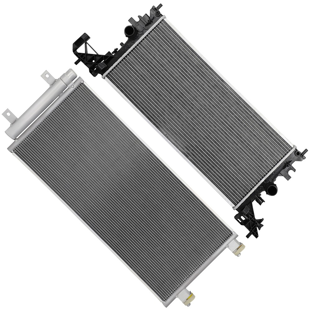 Aluminum Radiator & AC Condenser Cooling Kit For 2016 2017-2019 Chevrolet Cruze