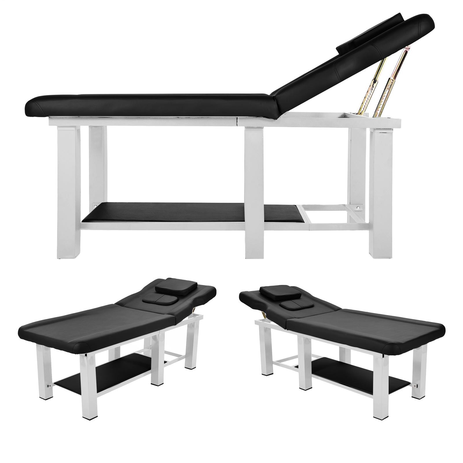 Stationary Massage Table w/ Backrest for Treatment Table Physical Therapy Table