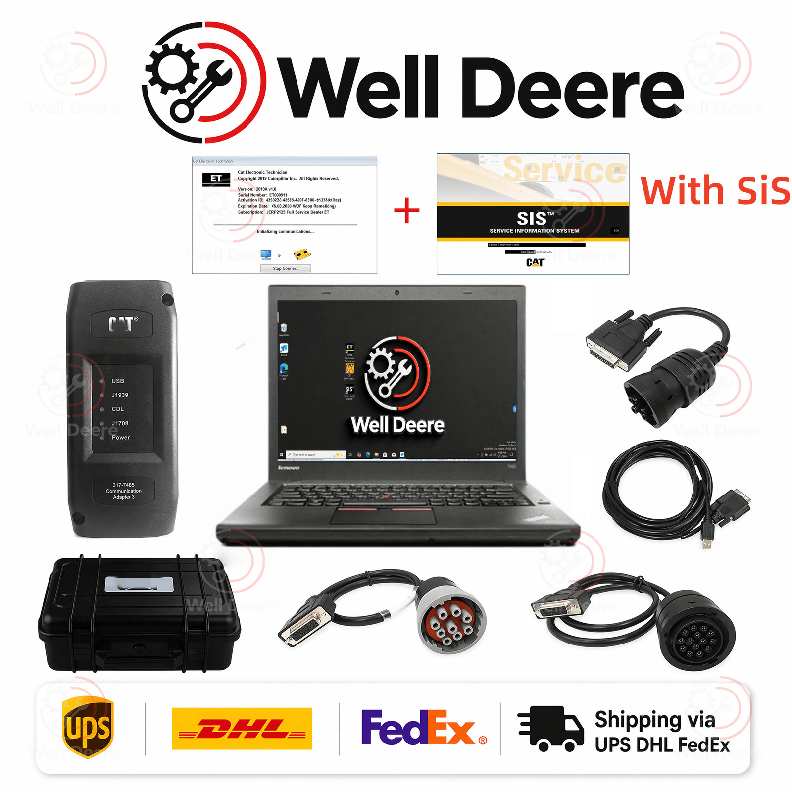 For CAT ET3 317-7485 Diagnostic Kit 2026A CAT ET + SIS Laptop Fast delivery