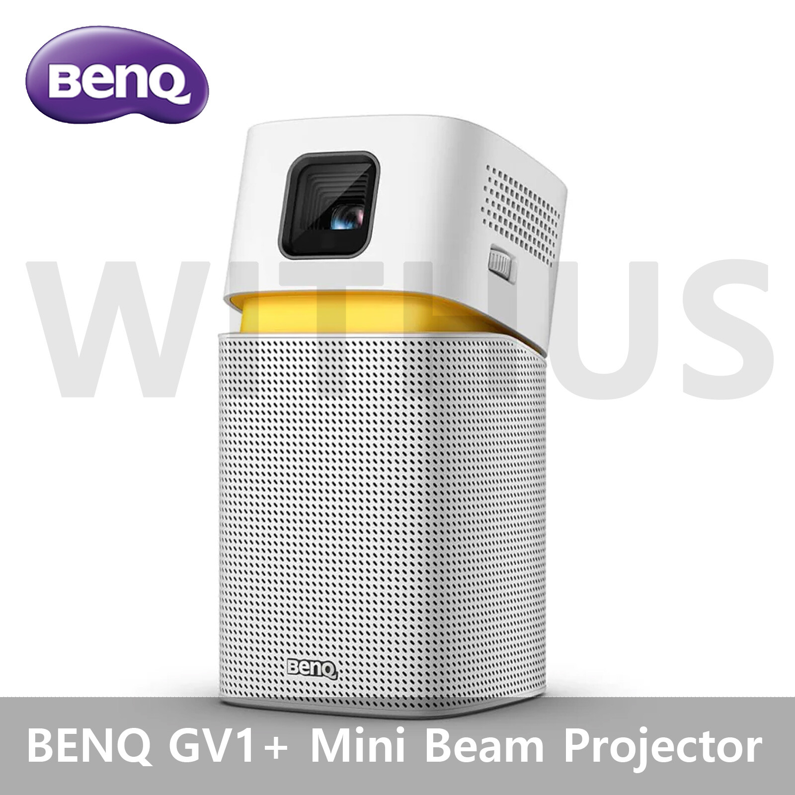 BenQ GV1+ Mini Beam Projector Portable Projector with HDMI to USB C Adapter