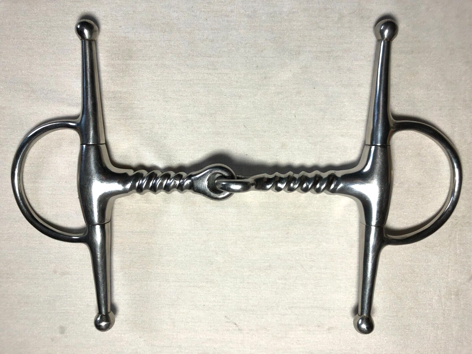 Full Cheek Snaffle Bit Pinchless Corkscrew Mouth ~ 5"