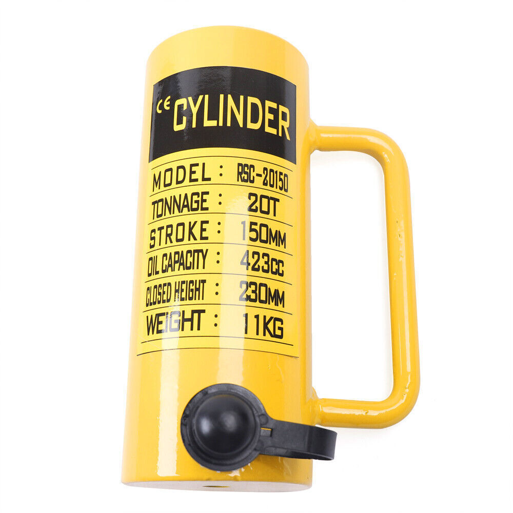 20/50 Ton Hydraulic Cylinder Jack 4"/6" inch Stroke Single Acting Solid Ram Jack