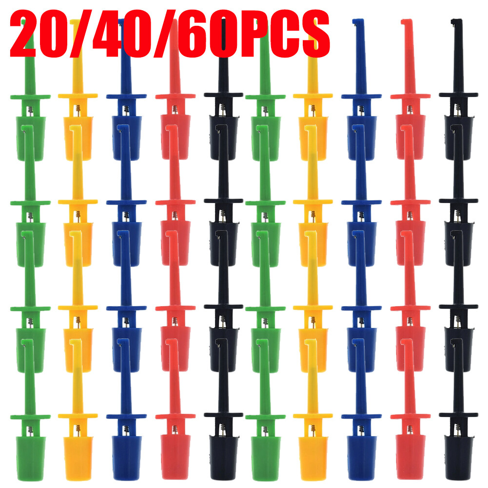 LOT Multimeter Lead Wire Kit Test Hook Clip Clamp Cable Kit Grabber Test Probe