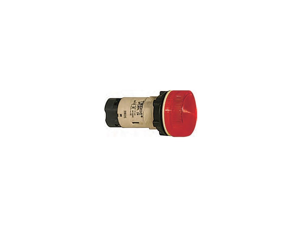 Altech 3PLBR4L-110 - Unibody Pilot Light Indicator, Plastic, Red Lens/LED, 110V
