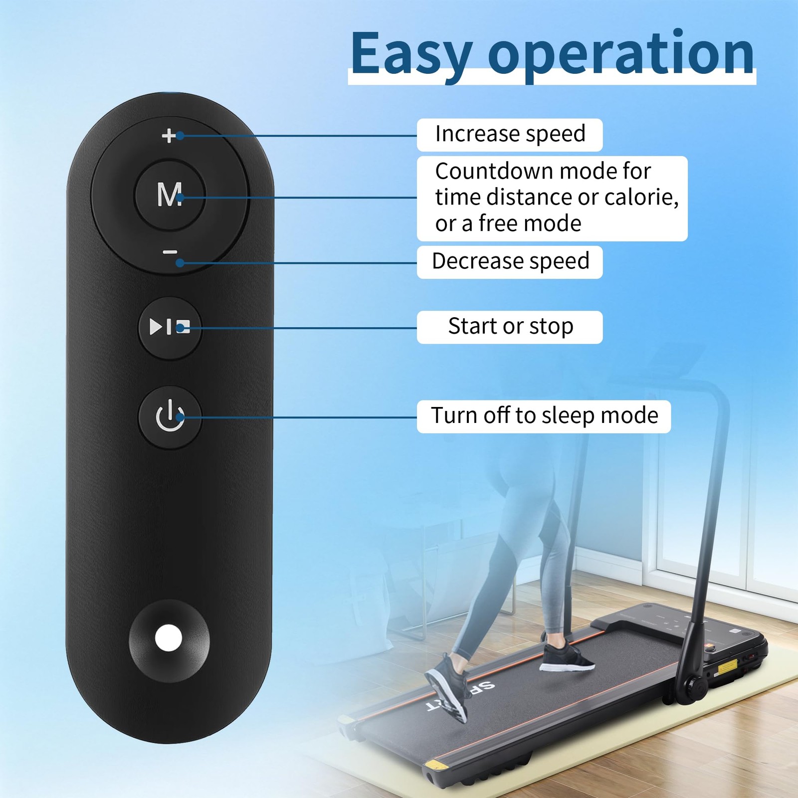 Replacement Walking Pad Remote Control Compatible with Lichico AD-4000 Plus, ...