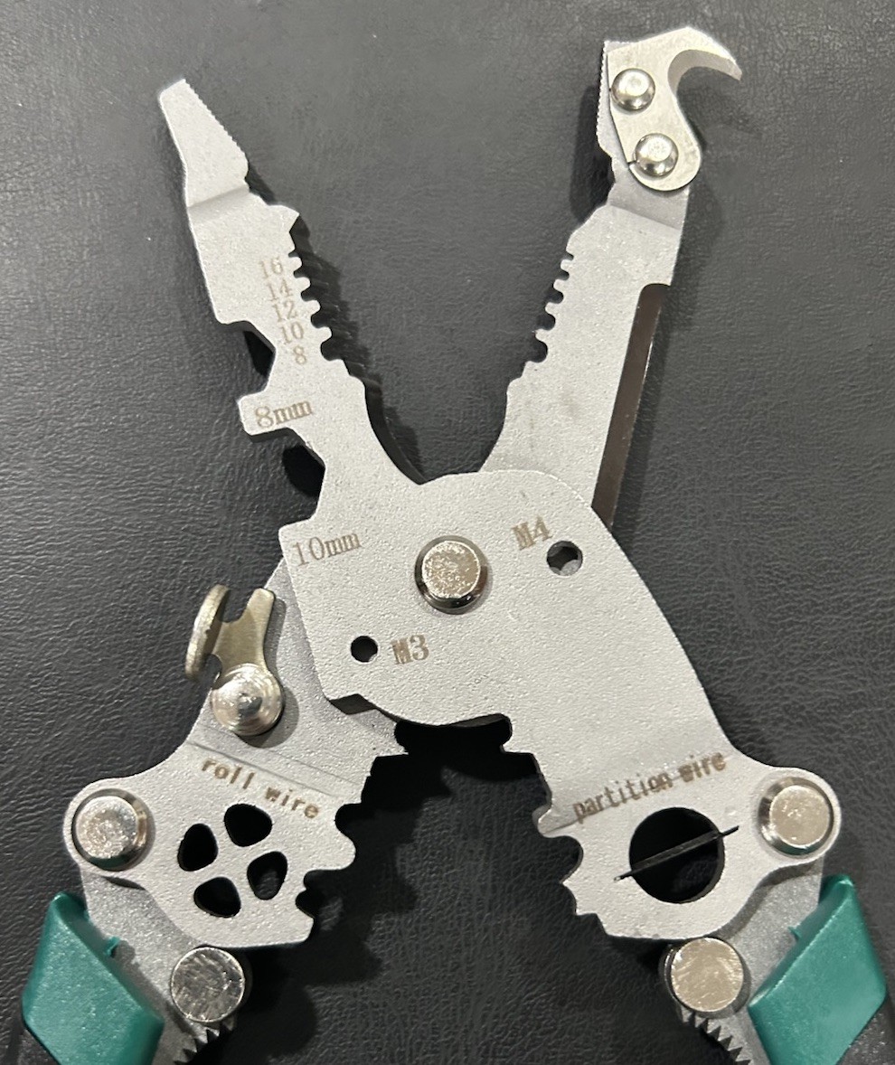 Wire Crimping Pliers Electrical Wire Stripper With Adjustable Jaws Cutting New
