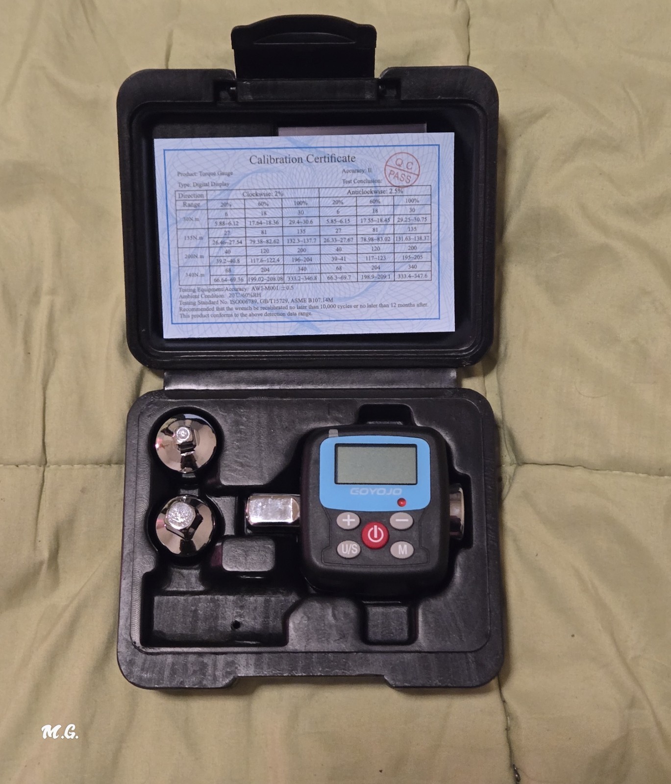 3/4" Digital Torque Adapter . Torque Meter Tester Convert