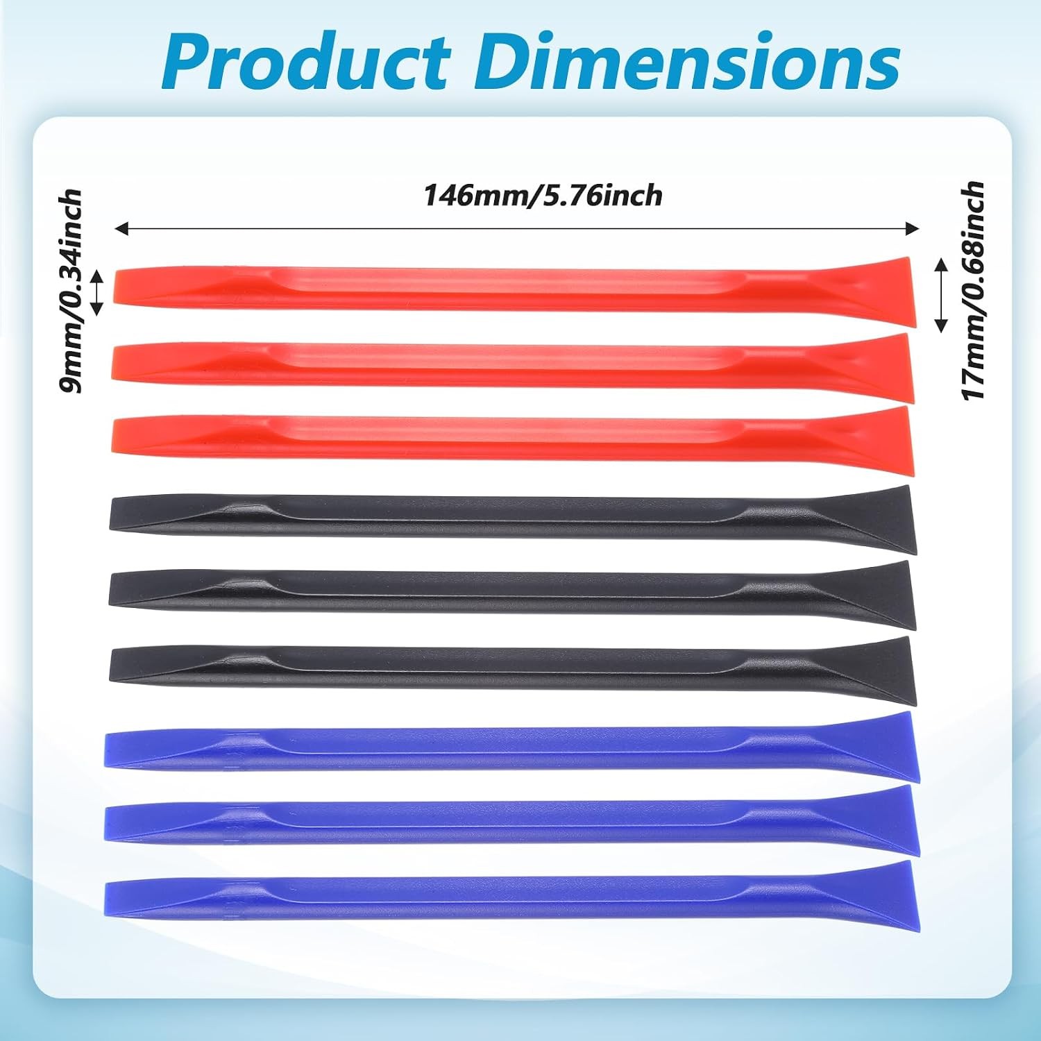 Non Scratch Plastic Scraper Cleaning Tool for Cars Detailing Tools Crevice