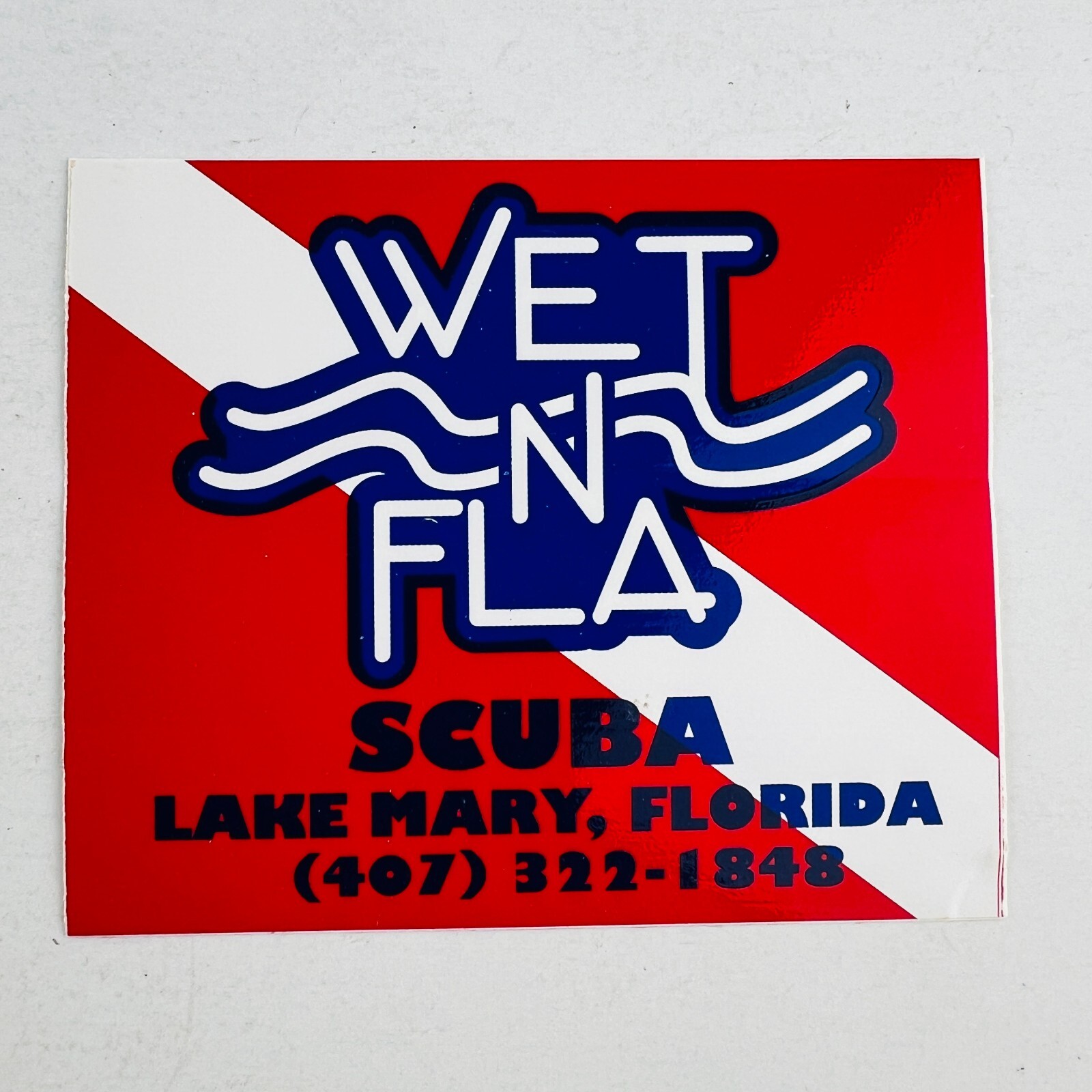 Wet-N-Fla Scuba Bumper/Boat Sticker Unused