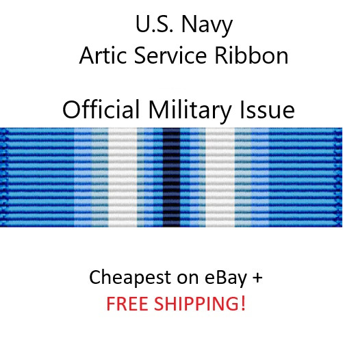 U.S. Navy Artic Service Ribbon - OFFICIAL ISSUE (for Military Dress Uniform) USN