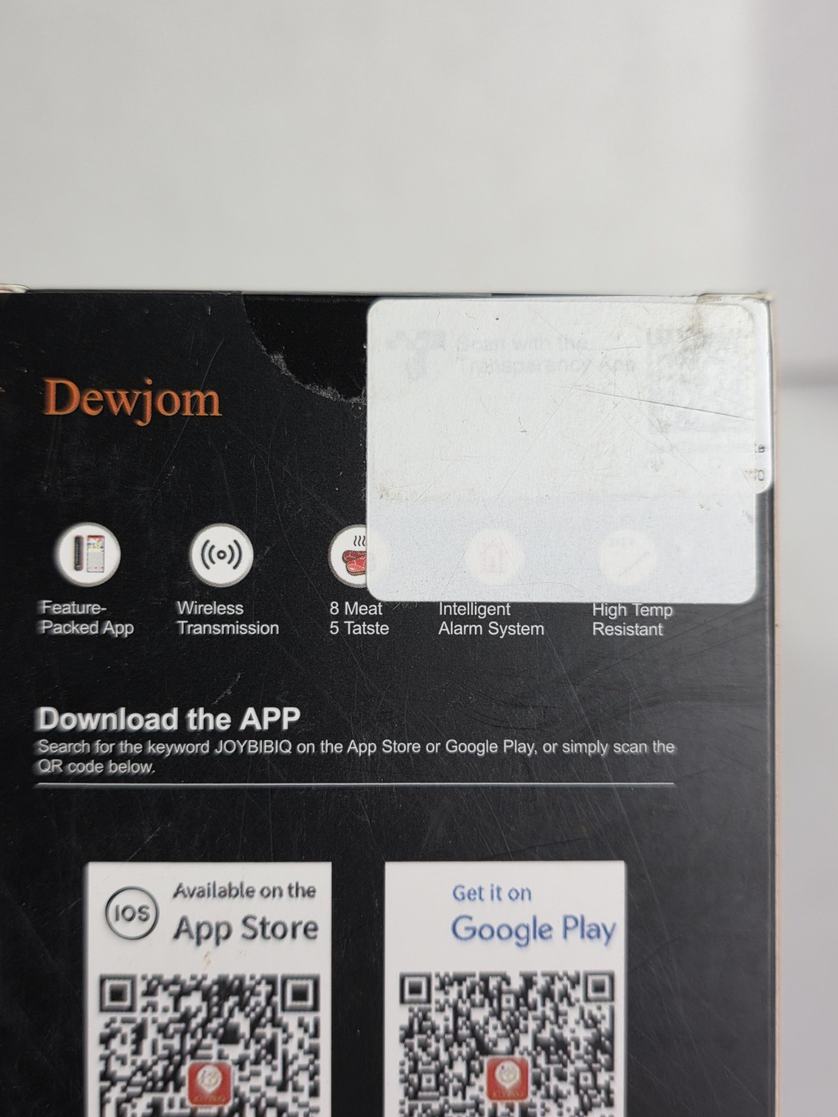 Dewjom Wireless Meat Thermometer Digital Cooking Thermometer with Wireless Probe