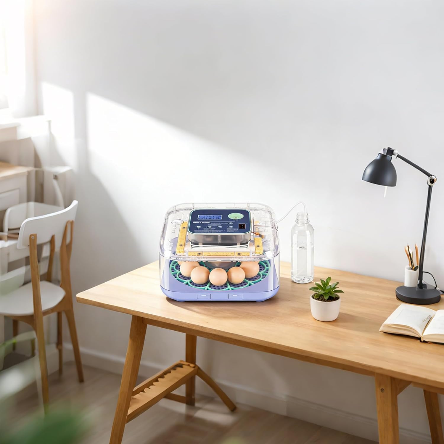 Digital Egg Incubator 12-24 Eggs with Auto Turner & Smart Control System