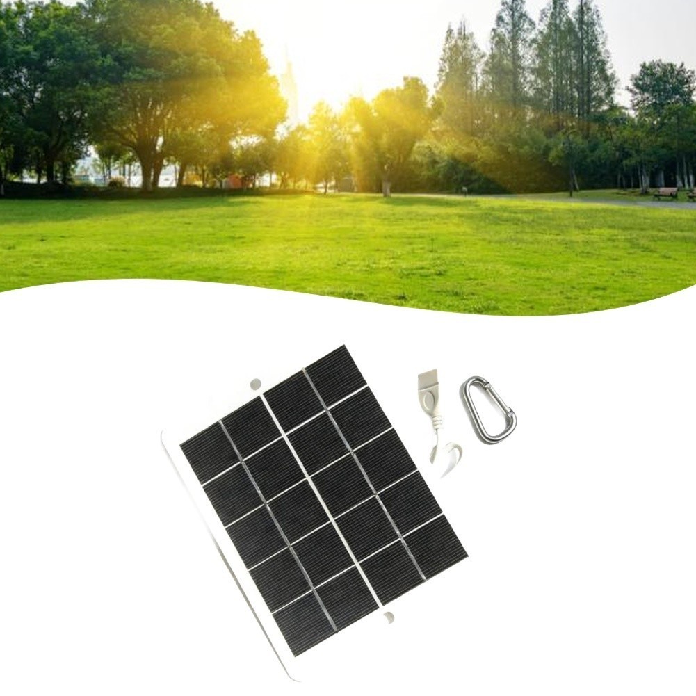 3W 5V Portable Solar Panel Charger USB Output for Outdoor Activities Hiking