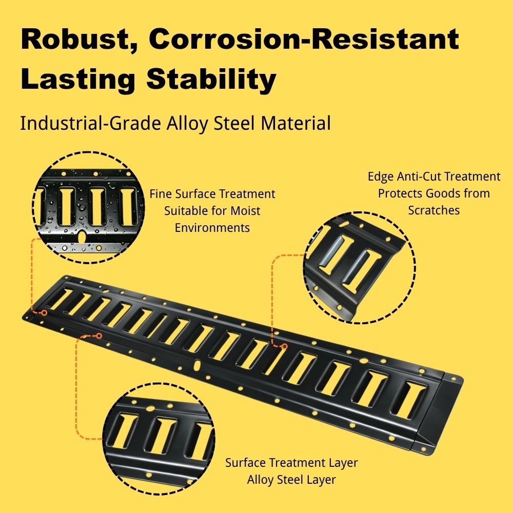 4PK 5' E Track Rails Tie-Down Kit for Enclosed Cargo Trailer Thickened Version