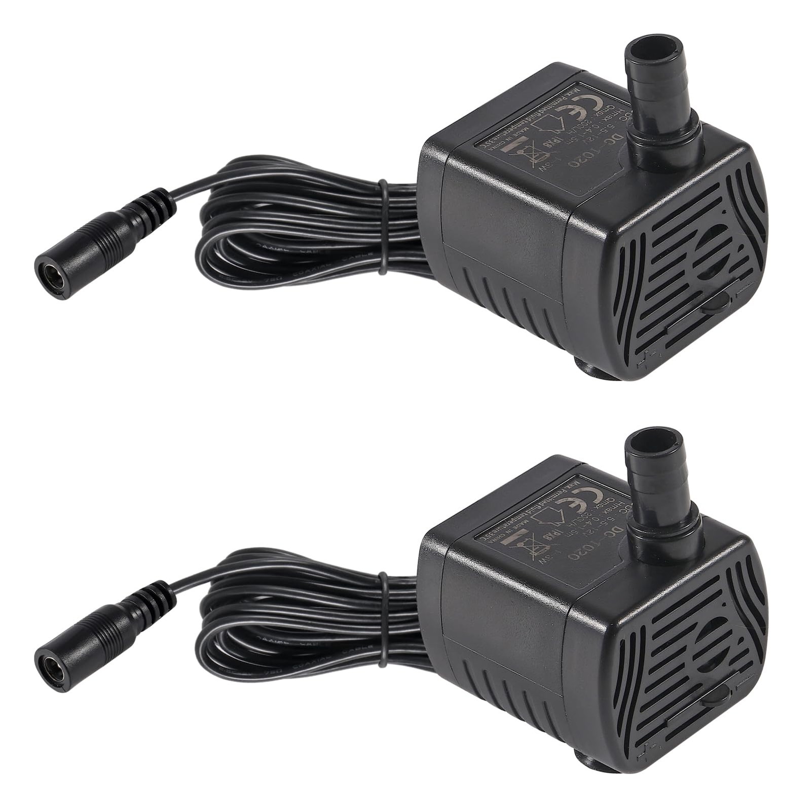 2Pcs DC5.5V-12V Mini Submersible Water Pump 1W-3W Small Fountain 1w-3w DC