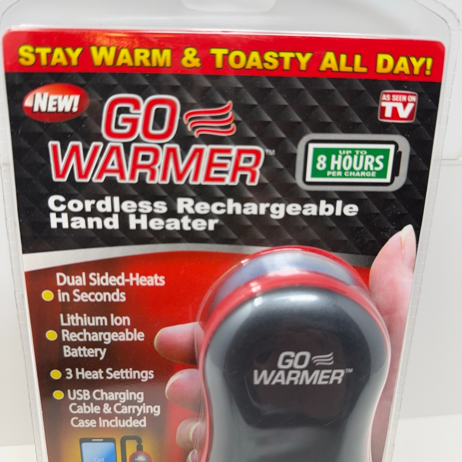 Spark Innovators Go Warmer Cordless Rechargeable Hand Heater
