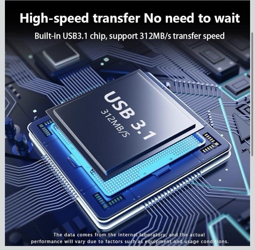 Multi-Function High-Speed SD/TF Card Reader, 2-in-1 Card Carrying Case Holder...
