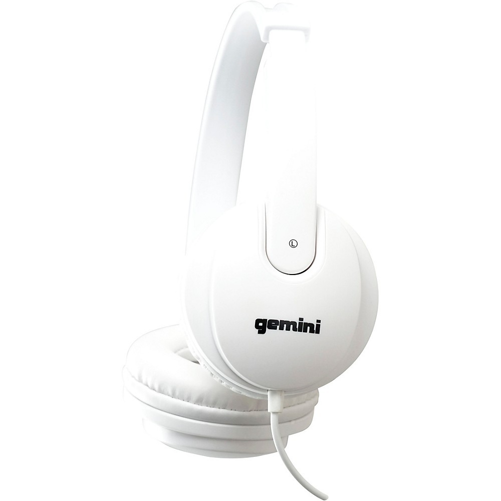Gemini DJX200 Professional DJ Headphones White