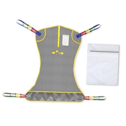 Universal Full Body Patient Lift Sling with Laundry Medium Purple Gray