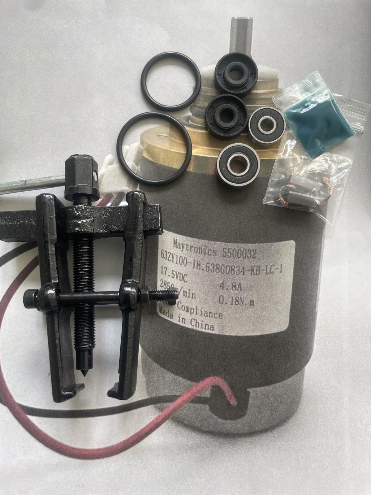 REBUILD KIT DOLPHIN POOL IMPELLER MOTOR SEAL BEARING Puller 63zy100-18 5500032