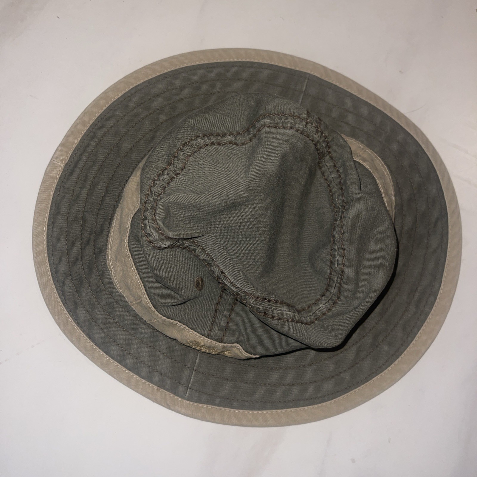 Stetson Bucket Hat Olive Green Beige