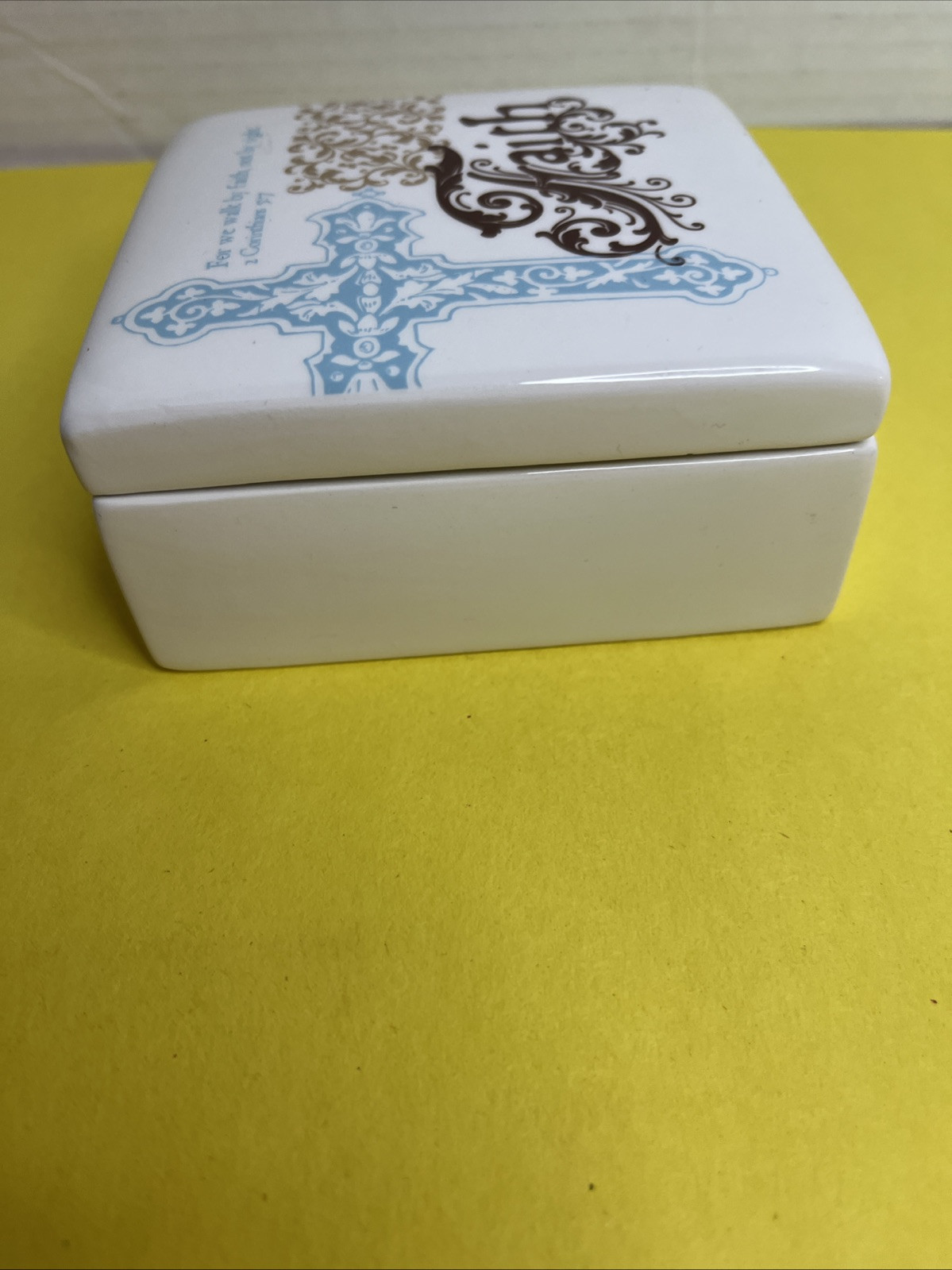 2007 Sonnets Studios Trinket Box FAITH AS FOR ME