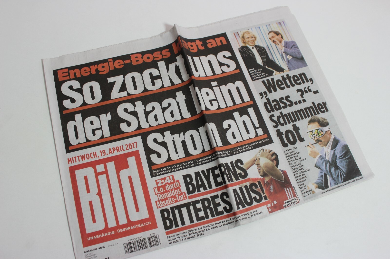 BILDzeitung 19/04/2017 April 19/4/2017 Special Occasion Gift